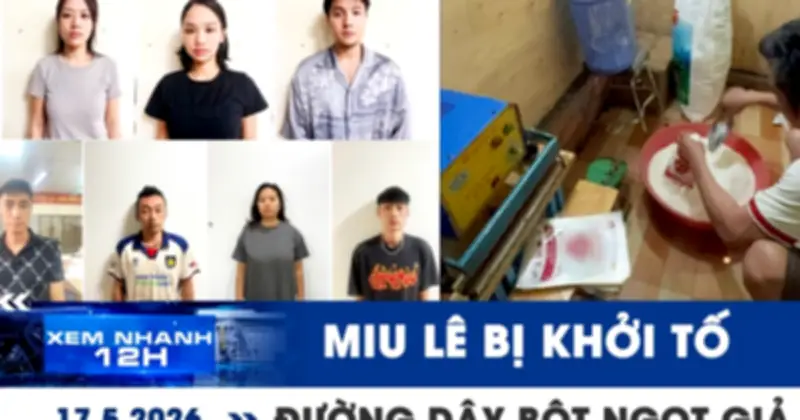 Ca sĩ Miu Lê bị khởi tố vì ma túy, triệt phá đường dây bột ngọt giả