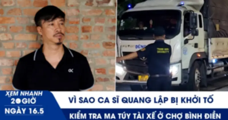 Ca sĩ Quang Lập và nhiều giám đốc bị khởi tố, kiểm tra ma túy tài xế ở chợ Bình Điền