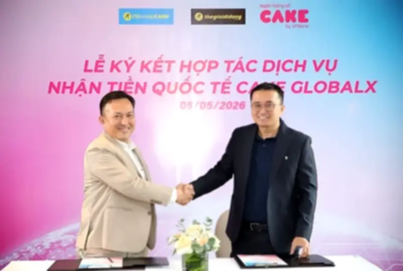 Cake hợp tác Điện Máy Xanh mở rộng dịch vụ nhận tiền quốc tế