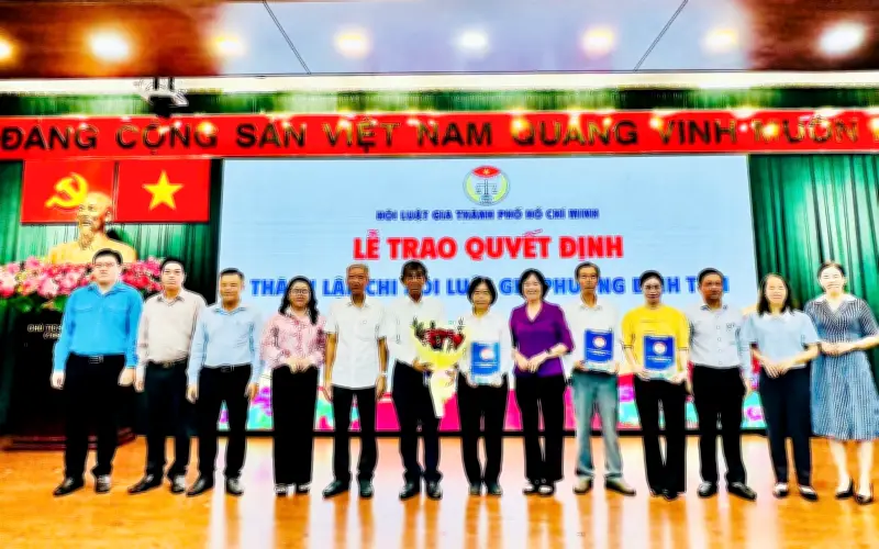 Chi hội Luật gia phường Bình Tiên ra mắt, góp phần phổ biến pháp luật