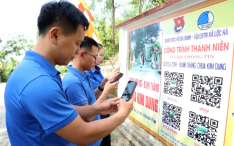 Chạm tay vào di tích lịch sử văn hóa bằng mã QR tại chùa Kim Dung