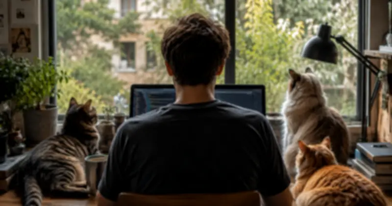 Chàng trai thất nghiệp code web cho cả thế giới nuôi mèo và câu chuyện thế hệ làm vì thích