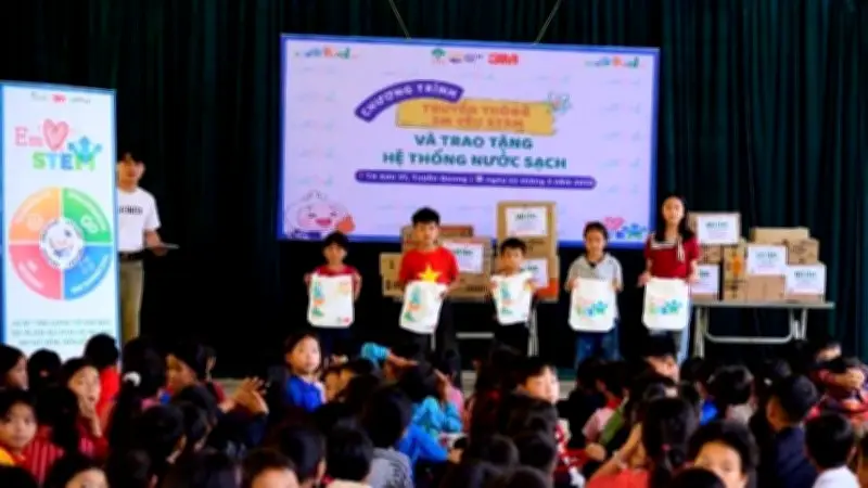 Chương trình STEMKidVN 2026 mang nước sạch và giáo dục STEM đến trẻ em vùng cao Tuyên Quang