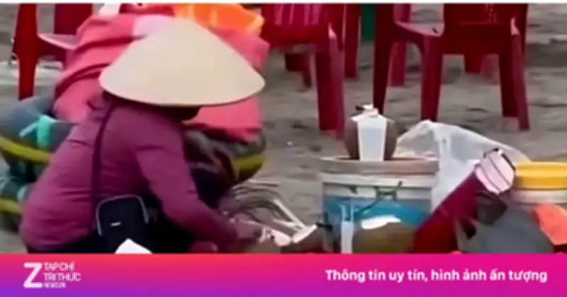 Cấm kinh doanh người gom nước dừa thừa ở bãi biển Thịnh Long
