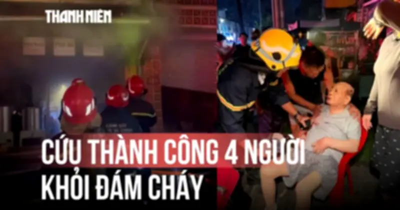 Cận cảnh giải cứu cụ ông 92 tuổi khỏi đám cháy