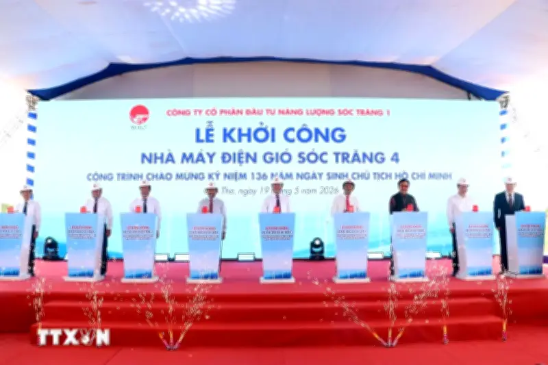Cần Thơ đồng loạt khởi công 2 dự án điện gió lớn