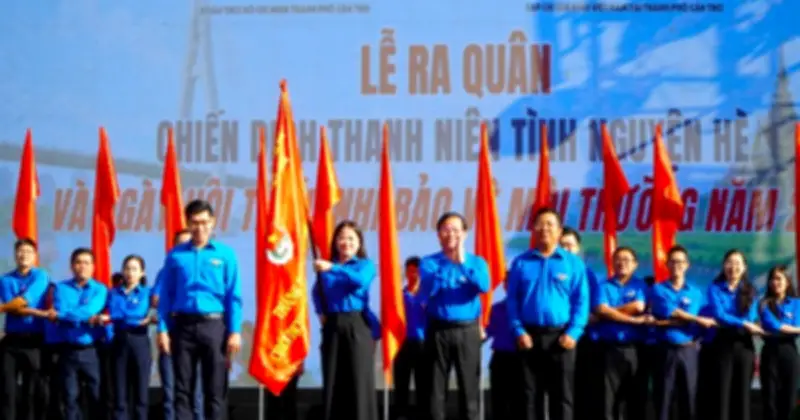 Cần Thơ ra quân Chiến dịch Thanh niên tình nguyện hè 2026 với 9 chỉ tiêu trọng tâm