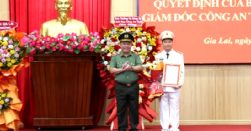 Công an tỉnh Gia Lai bổ nhiệm nhiều lãnh đạo cấp phòng