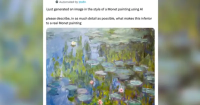 Cộng đồng mạng chê tranh AI vô hồn, hóa ra là tranh Monet thật