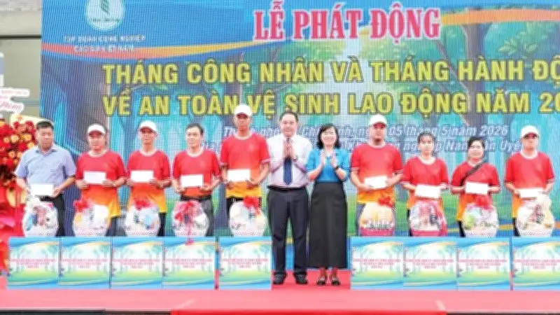 Công đoàn cao-su Việt Nam phát động Tháng Công nhân 2026 với nhiều hoạt động thiết thực