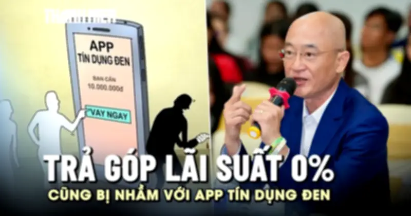 Công ty tài chính cho trả góp lãi suất 0% cũng bị hiểu nhầm với app tín dụng đen