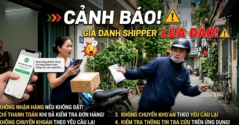Cảnh báo chiêu lừa shipper giả mạo chiếm đoạt tài sản tại Vĩnh Long