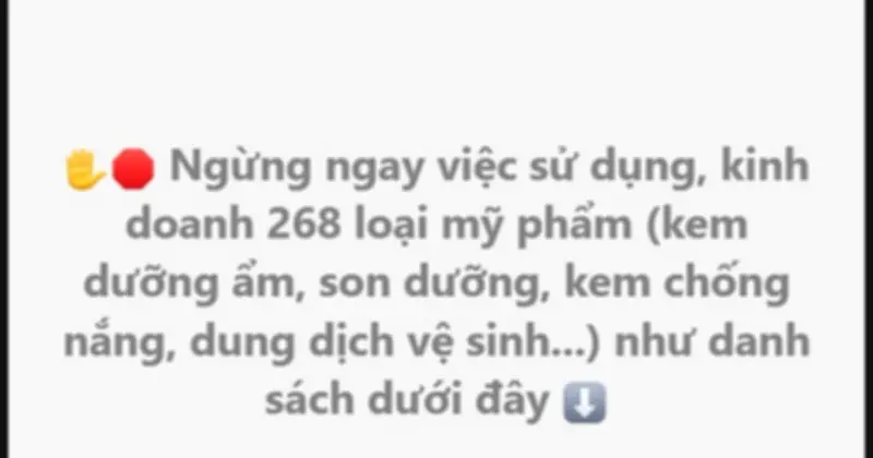 Cảnh báo khẩn: Ngừng ngay 268 loại mỹ phẩm vi phạm của A.Q.P và Việt Hương
