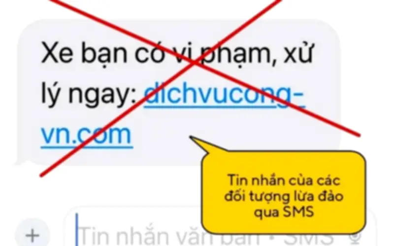 Cảnh báo lừa đảo giả mạo CSGT thông báo phạt nguội qua tin nhắn