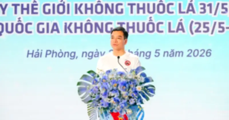 Cảnh báo nguy hiểm từ thuốc lá thế hệ mới tại Lễ mít tinh hưởng ứng Ngày thế giới không thuốc lá