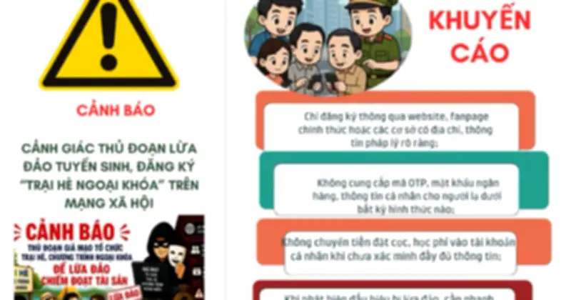 Cảnh giác chiêu lừa trại hè, hoạt động ngoại khóa trên mạng xã hội