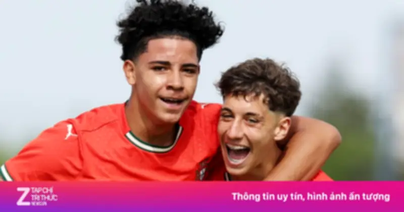 Con trai Ronaldo lập cú đúp giúp U16 Bồ Đào Nha thắng Hy Lạp 3-0