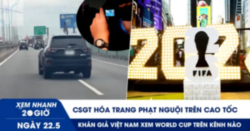 CSGT hóa trang phạt nguội chuyển làn không xi nhan trên cao tốc