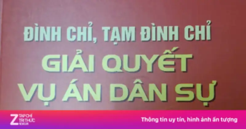 Cuốn sách 'Đình chỉ, tạm đình chỉ giải quyết vụ án dân sự' ra mắt