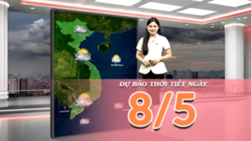 Dự báo thời tiết hôm nay: Bắc Bộ mưa dông, đề phòng lốc sét