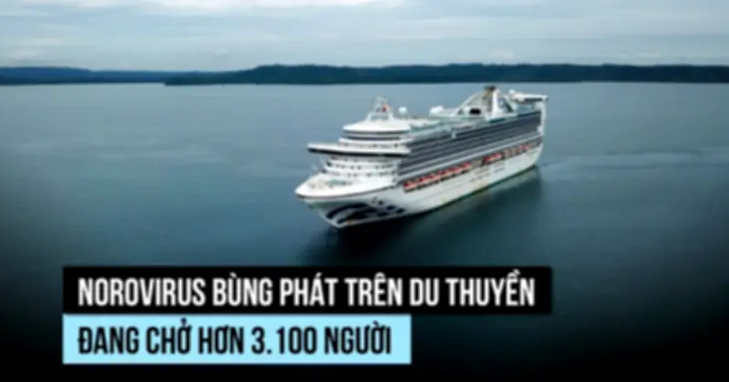 Du thuyền bùng dịch norovirus, hơn 100 người nhiễm