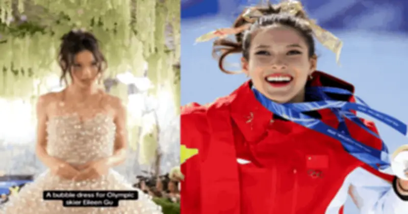 Eileen Gu gây bão Met Gala 2026 với váy tạo bong bóng, bảng thành tích khủng