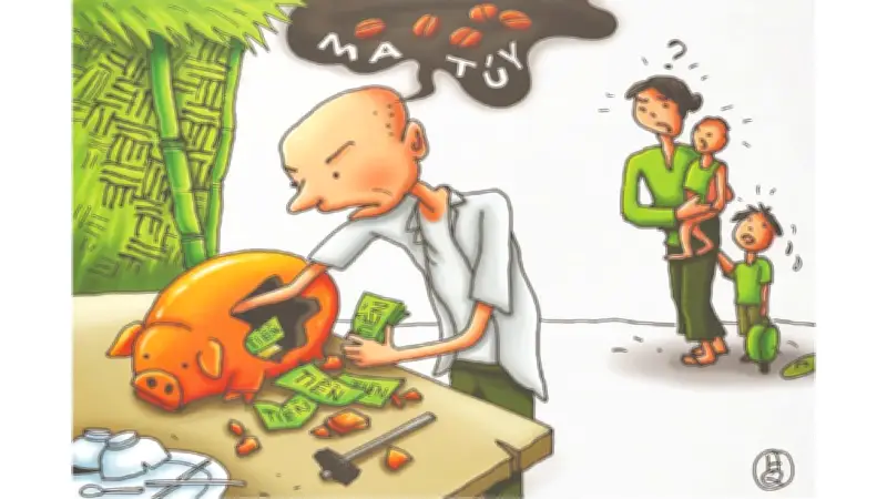 Góc biếm họa: Quyết liệt đẩy lùi tệ nạn ma túy