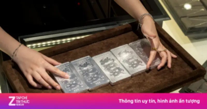 Giá bạc trong nước lao dốc, mất gần 6 triệu đồng/kg trong phiên 15/5