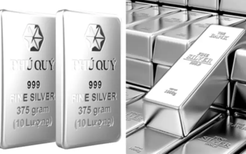 Giá bạc trong nước tăng mạnh, bạc thỏi vượt 78 triệu đồng/kg