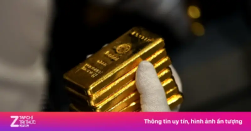 Giá vàng thế giới lao dốc, mất sạch đà tăng phiên trước