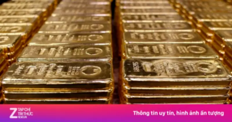 Giá vàng thế giới lao dốc xuống mức thấp nhất một tuần