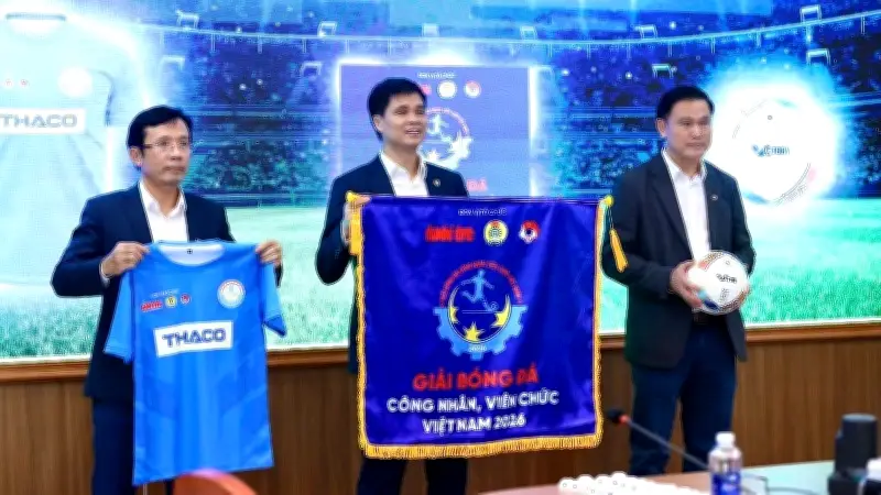 Giải bóng đá công nhân viên chức 2026: 48 đội tranh tài, tổng thưởng 900 triệu