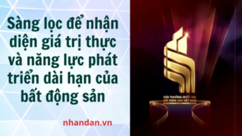 Giải thưởng Bất động sản Quốc gia lần II: Định hướng phát triển bền vững