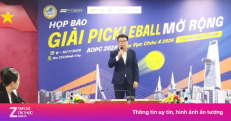 Giải vô địch pickleball châu Á 2026 trở lại TP.HCM với tổng thưởng 55.000 USD