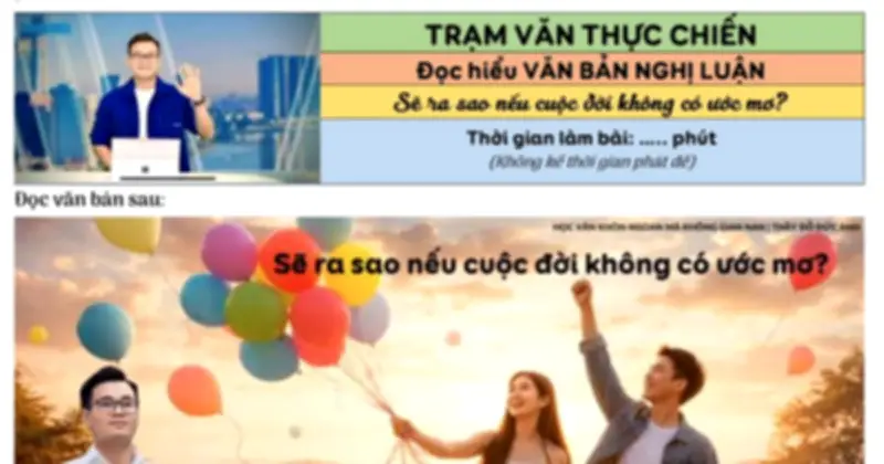 Giáo viên Đỗ Đức Anh hướng dẫn ôn thi ngữ văn với chuyên đề thực chiến
