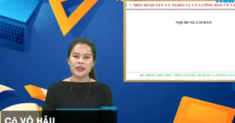 Giáo viên hướng dẫn ôn thi tốt nghiệp THPT môn giáo dục kinh tế và pháp luật