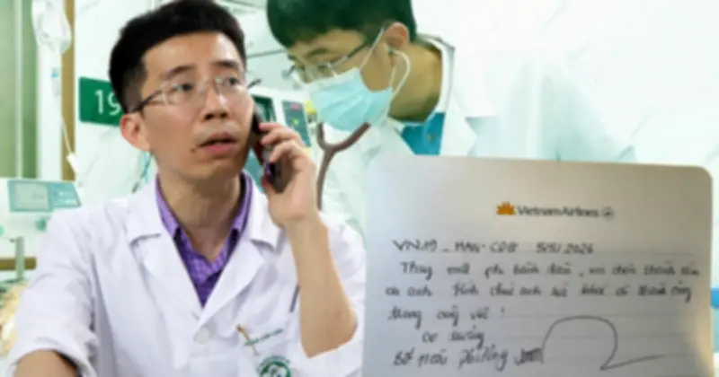 GS Mai Duy Tôn chẩn đoán chính xác, cứu hành khách giữa không trung