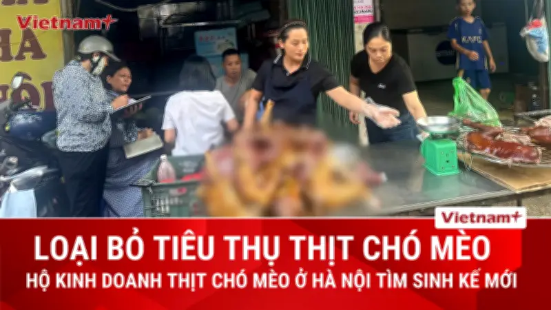 Hà Nội hướng đến loại bỏ tiêu thụ thịt chó, thịt mèo