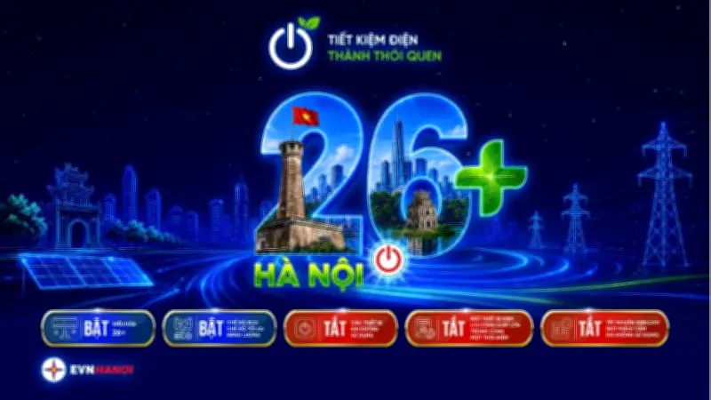 Hà Nội lập kỷ lục tiêu thụ điện, kêu gọi đặt điều hòa trên 26 độ C