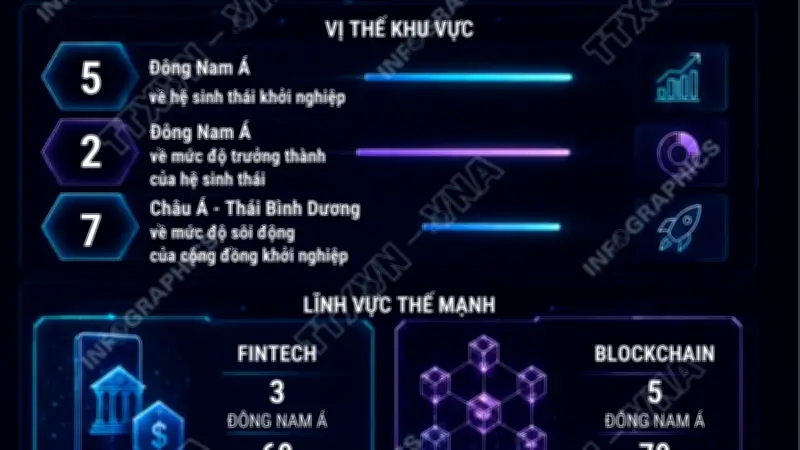 Hệ sinh thái khởi nghiệp TP.HCM xếp hạng 98 toàn cầu