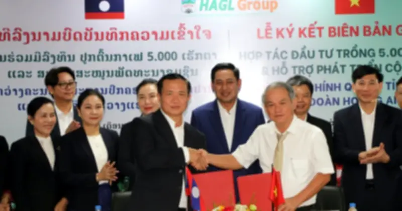 HAGL ký kết hợp tác phát triển 5.000 ha cà phê tại Lào