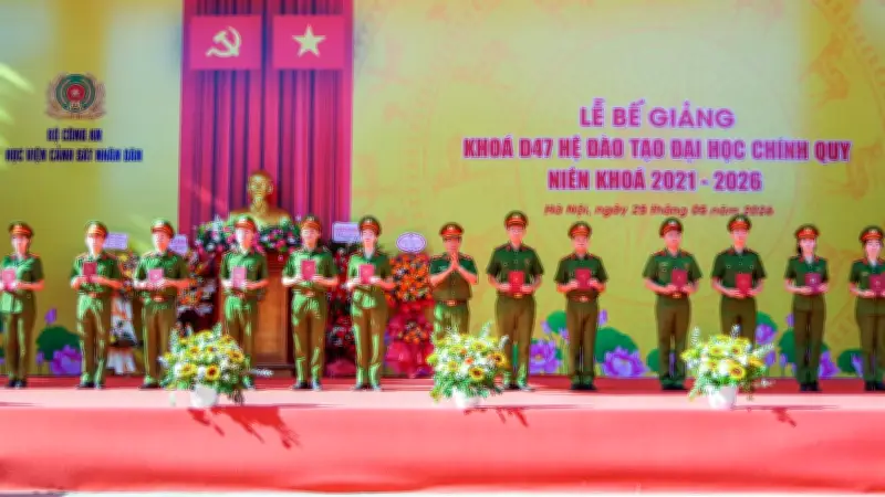 Học viện Cảnh sát nhân dân tổ chức Lễ bế giảng khóa D47 với nhiều thành tích nổi bật