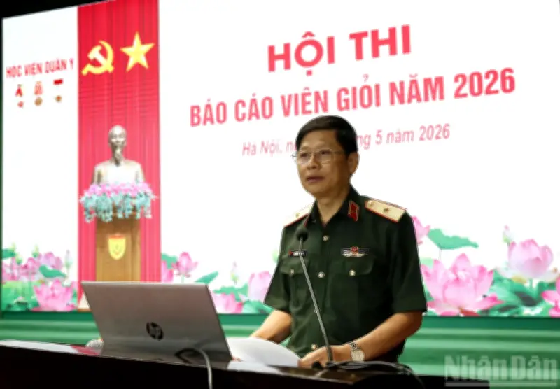 Học viện Quân y tổ chức Hội thi Báo cáo viên năm 2026