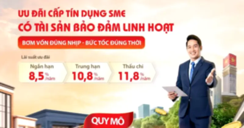 HDBank ra mắt gói vay 'SME Linh hoạt' 30.000 tỷ, ưu đãi lãi suất từ 8,5%