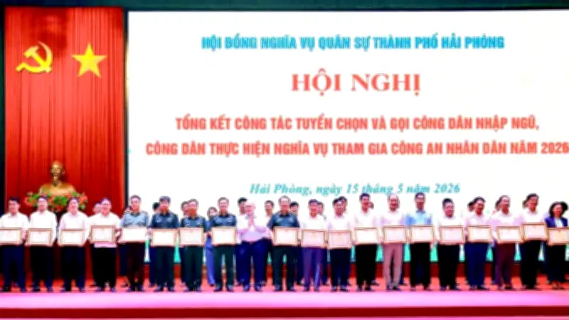 Hải Phòng hoàn thành 100% chỉ tiêu tuyển quân năm 2026