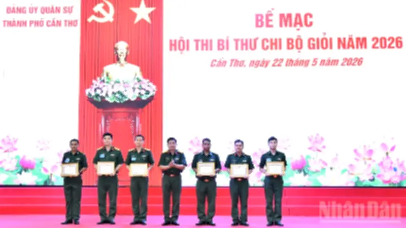 Hội thi Bí thư Chi bộ Đảng bộ Quân sự Cần Thơ: 58 thí sinh tranh tài