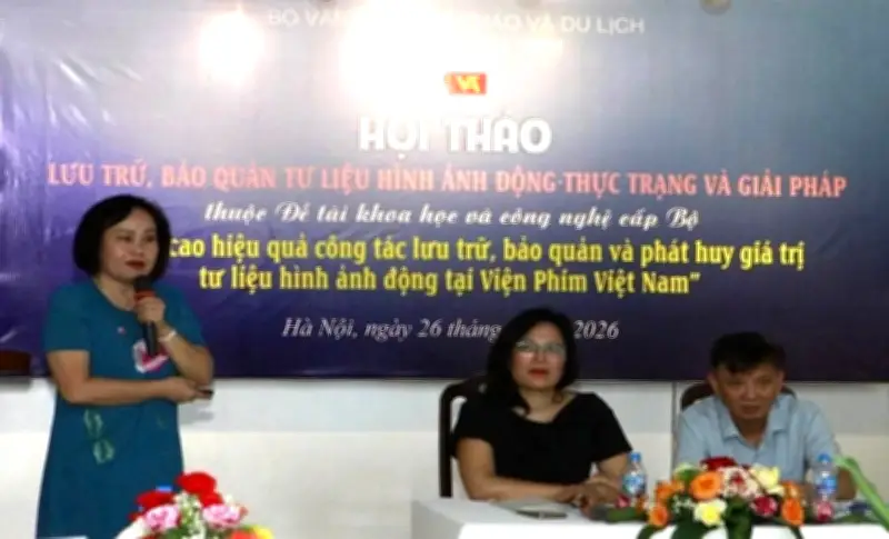 Hội thảo nâng cao hiệu quả lưu trữ và bảo quản tư liệu hình ảnh động tại Viện Phim Việt Nam
