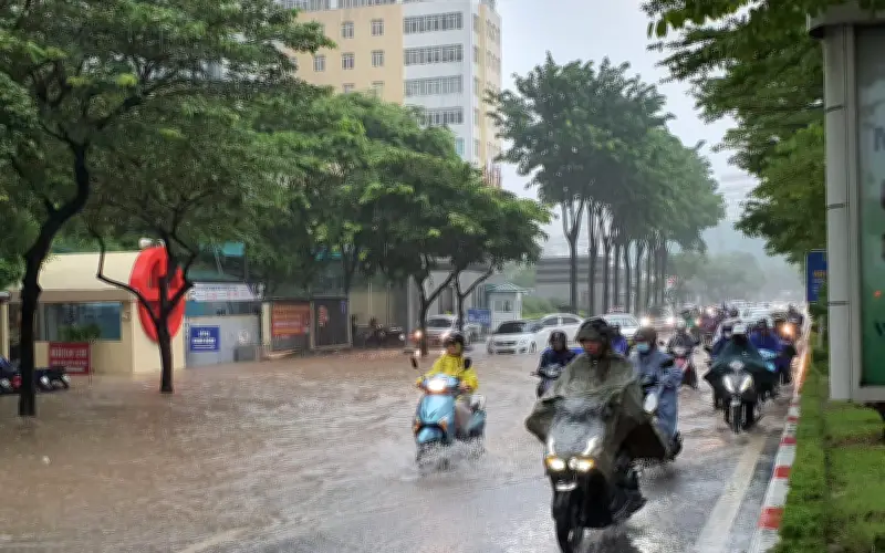 Hôm nay, nhiều khu vực có mưa dông rất to kèm thời tiết cực đoan