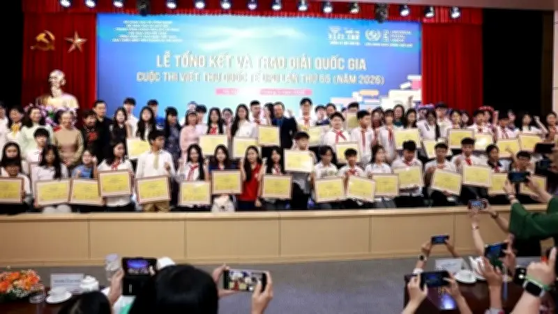 Hơn 1,3 triệu bài dự thi Cuộc thi Viết thư UPU lần thứ 55