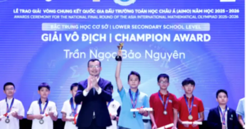 Hơn 1.300 học sinh tranh tài tại chung kết AIMO 2025-2026